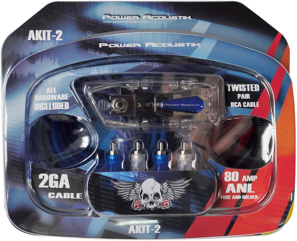 amp wiring kit 2 gauge in Car Audio & Video Installation
