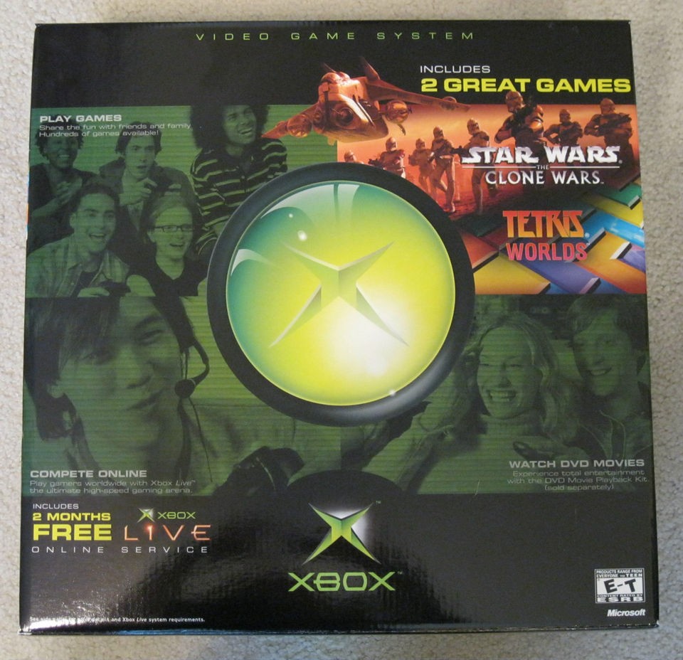 ORIGINAL MICROSOFT XBOX GAME CONSOLE w/ All Hookups   Perfect Working 