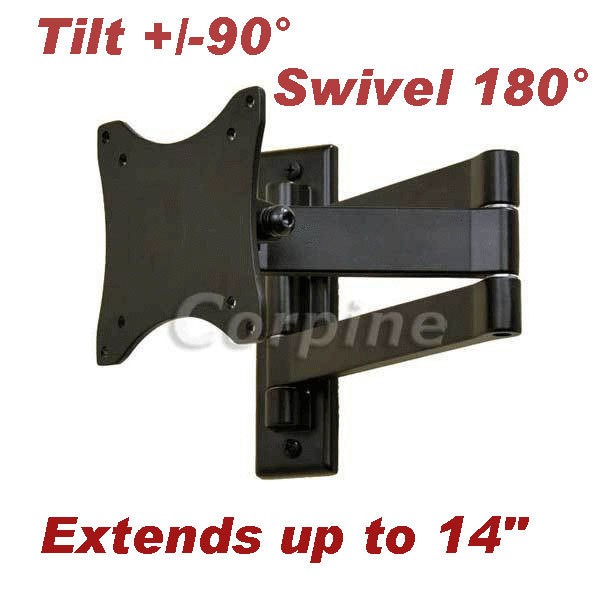 Swivel Tilt Flat Screen LCD LED TV Monitor Wall Mount 15 17 19 20 22 