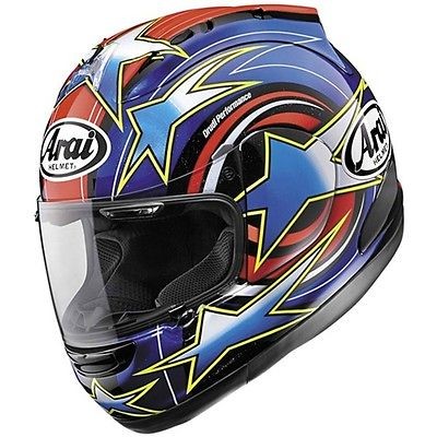 Arai Corsair V Motorcycle Full Face Helmet Edwards Replica #12 Red 