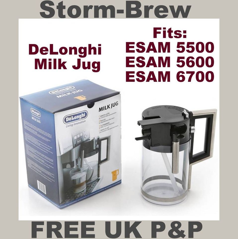 DELONGHI MILK JUG for PERFECTO ESAM 5500, ESAM 5600 ESAM 6700 Coffee 