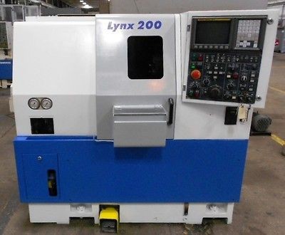 Daewoo Lynx 200A CNC Turning Center, Fanuc 21T, LNS Barfeed