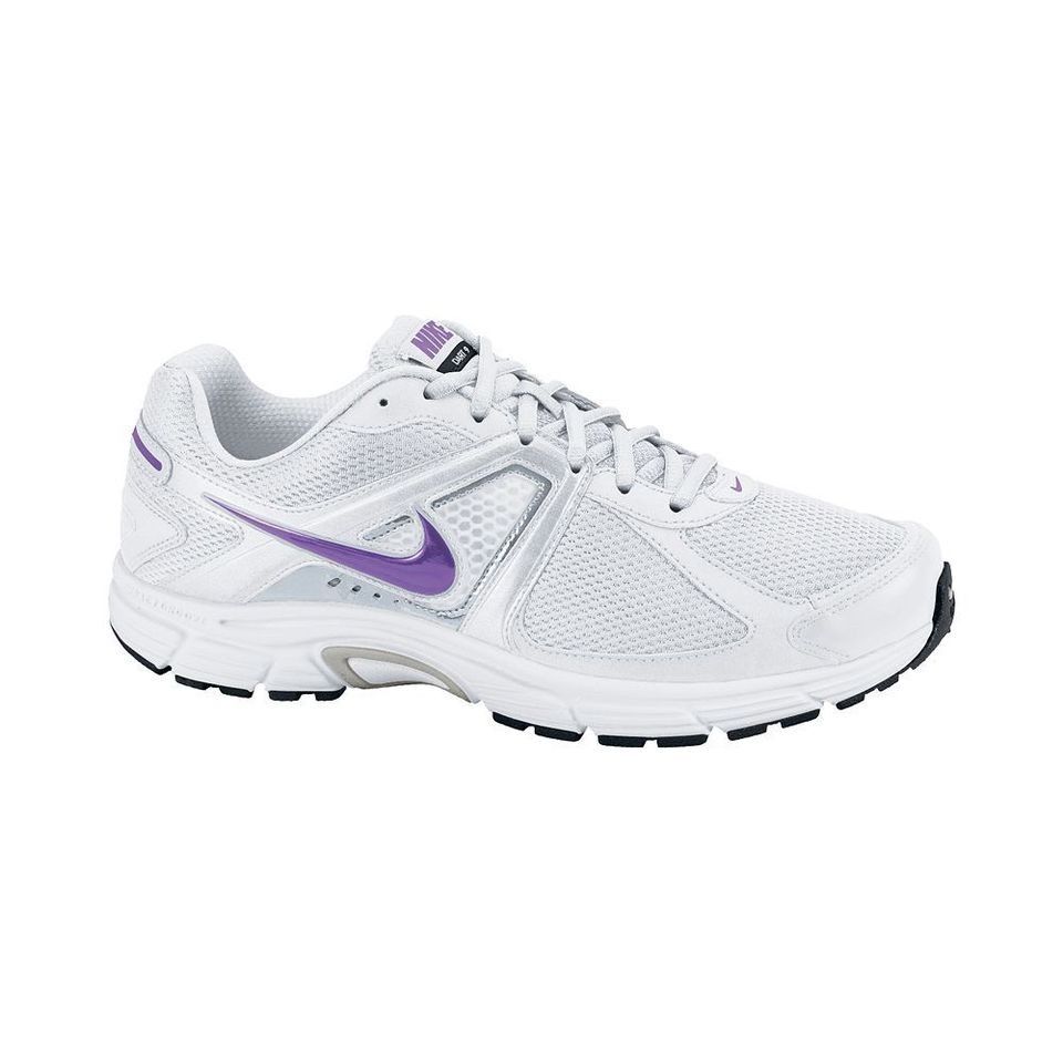 Nike 443868 101 Womens Dart 9 Running Shoes WIDE White Violet Purple 