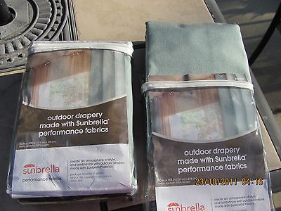   Sunbrella Outdoor Curtain/Draper​y 50 x 84 SPA Color NEW