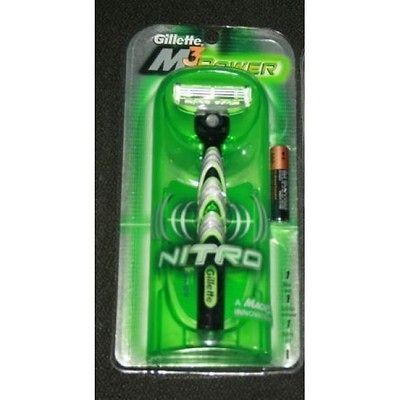 Rare NEW Gillette M3 Power Nitro   Mach 3   with Battery Included