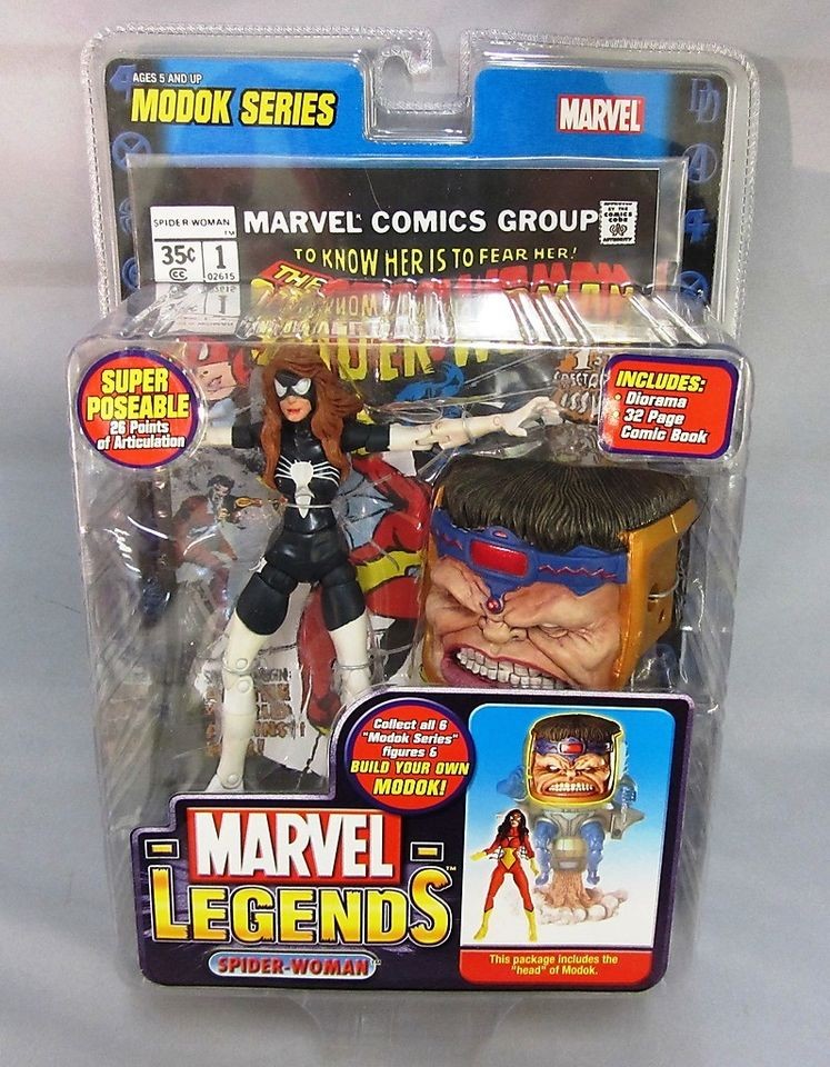 Marvel Legends Modok Series SPIDER WOMAN Black Costume Variant *NEW 