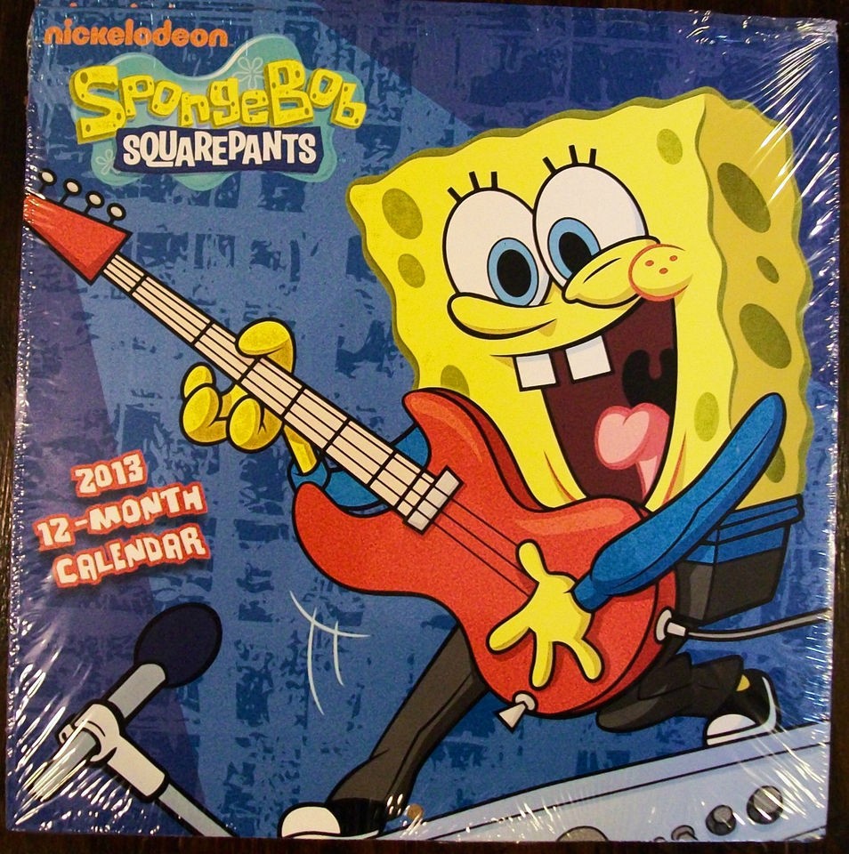   SpongeBob 2013 12 Month Wall Calendar   Great Stocking Stuffer