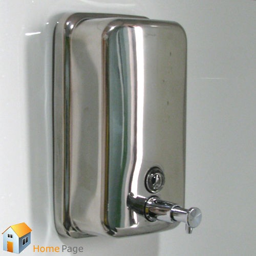 1000ml Chrome Steel Stainless Soap Lotion Dispenser Home Kitchen 