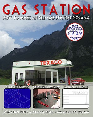 Diorama   Gas Station   How to make an old gas station