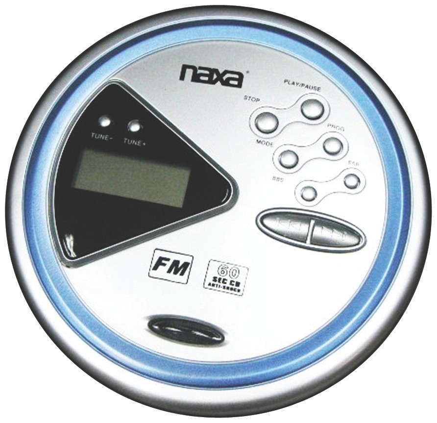 NEW NAXA NPC328A SLIM PERSONAL CD PLAYER W/ 60 SECOND ANTI SHOCK & FM 