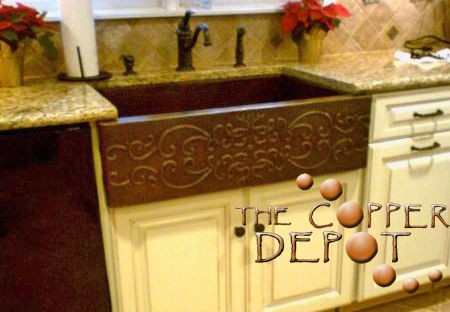 copper apron sink in Sinks