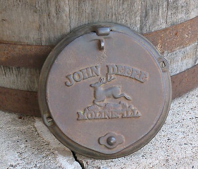   CORN PLANTER LID primitive farm equipment horse drawn rustic decor