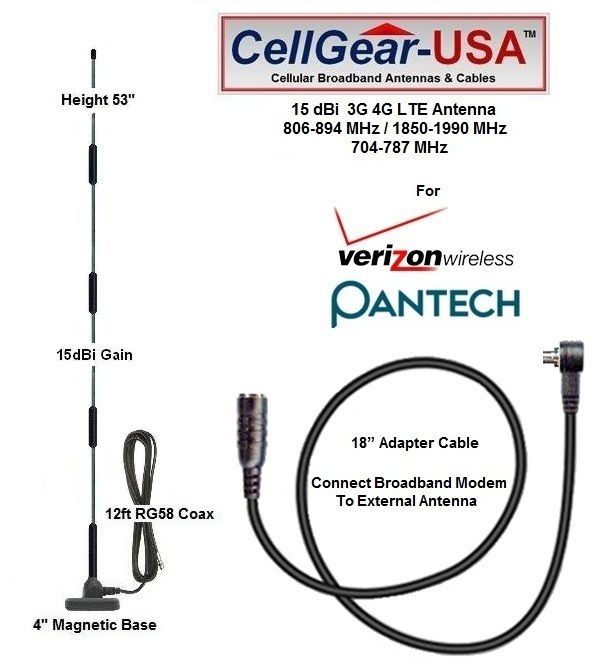 15dBi Pantech Verizon UML290 3G 4G LTE External Antenna