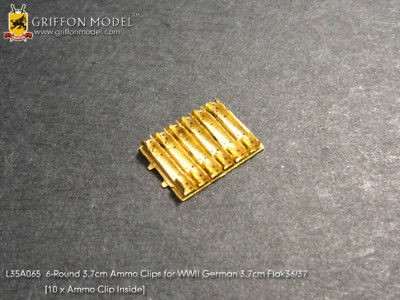 Griffon L35A065 1/35 37mm Flak 36/37 (6R) Ammo Clips