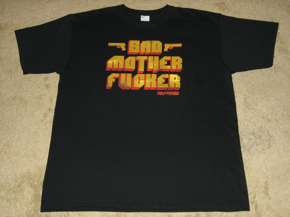 Pulp Fiction Bad Mother F#cker X Large Black T Shirt