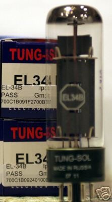 Factory Matched Tung Sol Tungsol EL34B Marshall