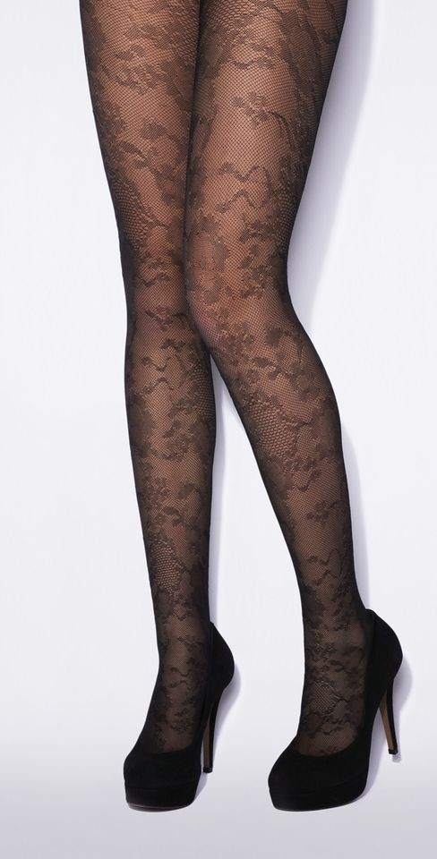 Jonathan Aston Floral Net Tight, micronet tights, flower tights