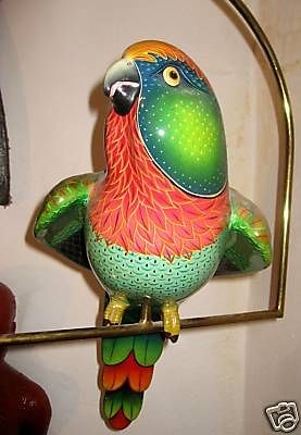 Sergio Bustamante Paper Mache Big Parrot Limited Editio