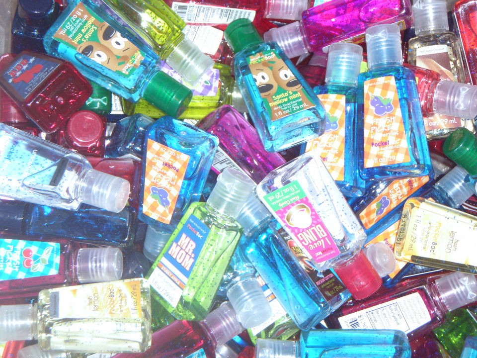 NEW Bath & Body Works hand sanitizer anti bac gel PocketBac 40 Mixed 