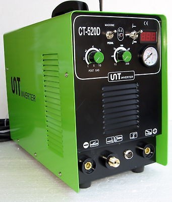 UNT GREEN 520D 50 AMP PLASMA CUTTER 200 AMP TIG ARC MMA WELDER █