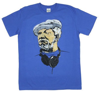 Fred With Headphones   Sanford And Son Sheer T shirt