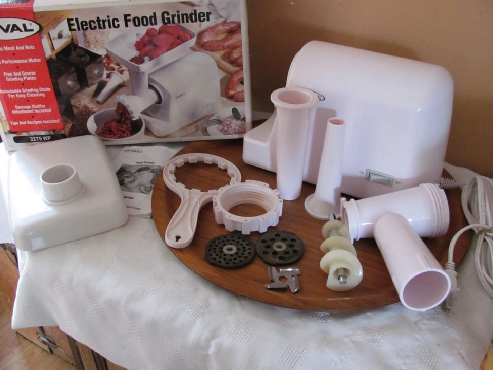 Rival Meat/Food/Vegg​y Grinder+Saussa​ge Maker Stuffer w/Manual 