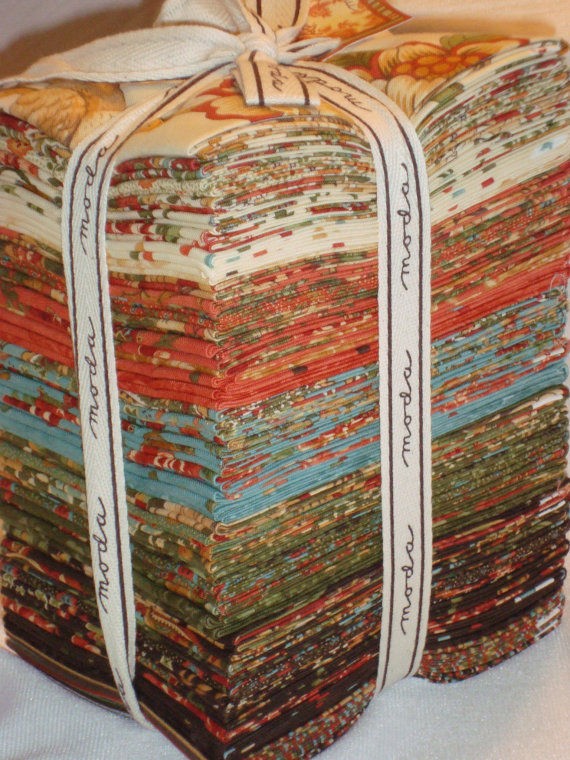 quilt fabric Sonnet Plaid Floral  April Cornell  Moda pre cut fat 