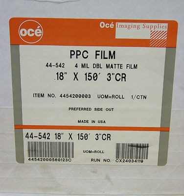 Oce PPC Double Matte Film 44 542 44542 18 x 150 x 3 Core 4454200003