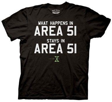 Files Aliens Area 51 Sci Fi TV LICENSED T Shirt MENS MEDIUM