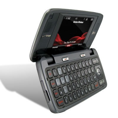   Voyager Black QWERTY Camera Flip Cell Phone No Contract [VERIZON