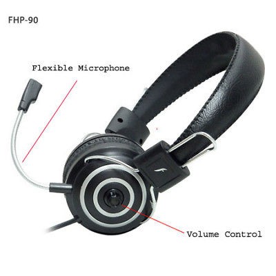 Frisby Computer PC Laptop Skype MSN IM Headphone Headset w/ Noise 