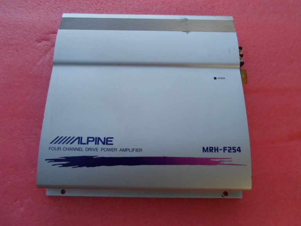 ALPINE MRH F254 OLD SCHOOL 4 CHANNEL SQ DC DC POWER AMPLIFIER