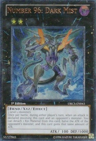 Yugioh ORCS EN043 Number 96 Dark Mist Ultimate Rare Card