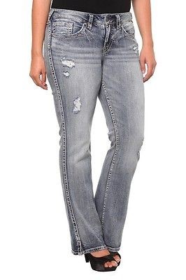   Torrid Silver Brand Jeans Twisted Bootcut 31 Inseam 16 18 20 22