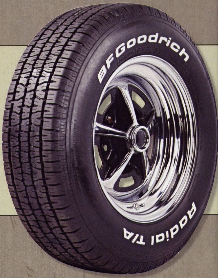 P245/60R15 BFG RADIAL T/A RAISED WHITE LETTER TIRES