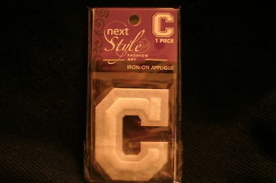 Iron On Applique   Monogram Letter C   NIP