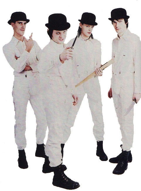 CLOCKWORK ORANGE English Bowler Derby Hat Suspender Costume