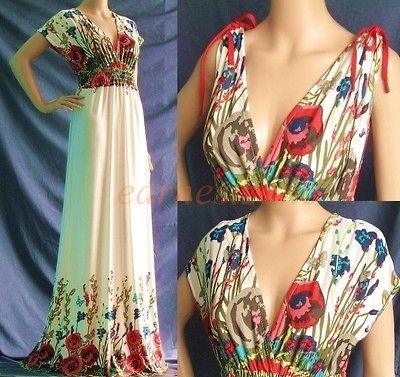   Party Summer Sundress Wedding Bridesmaid Extra Long Maxi Dress L XL