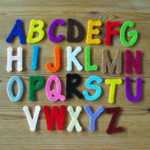 fabric letter applique