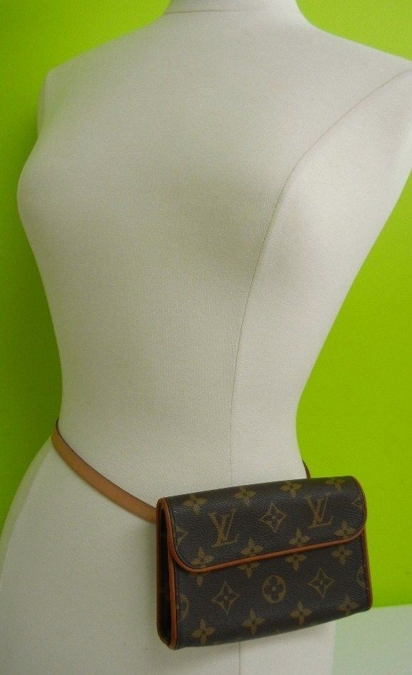 LOUIS VUITTON Monogram FLORENTINE Waist Pouch bag hip Strap Auth 