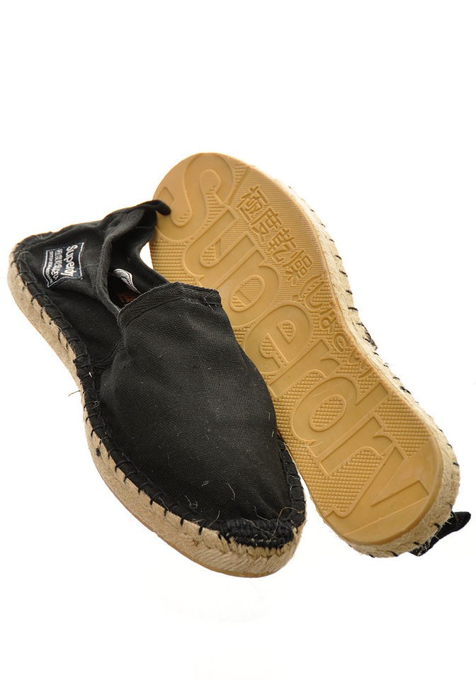 Mens Superdry Espadrilles  Black  NWT