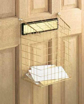 EXTRA LARGE WHITE LETTER BOX DOOR CAGE / GUARD, PROTECT MAIL / POST 