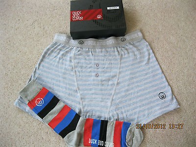 Duck & Cover Boxed Set of Boxers & Socks Size L