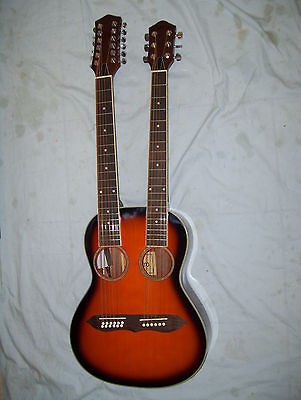 New Double Neck electric acoustic Guitar. 6 string and 12 string