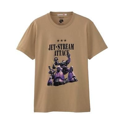 NEW UNIQLO MOBILE SUIT GUNDAM Short Sleeve Graphic T Shirt Beige 