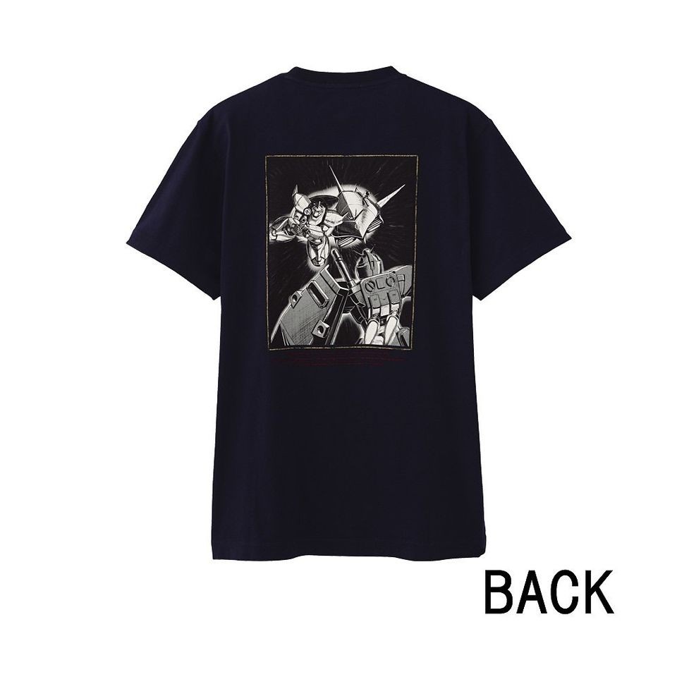 UNIQLO MOBILE SUIT GUNDAM Short Sleeve Graphic T Shirt NAVY Limited 