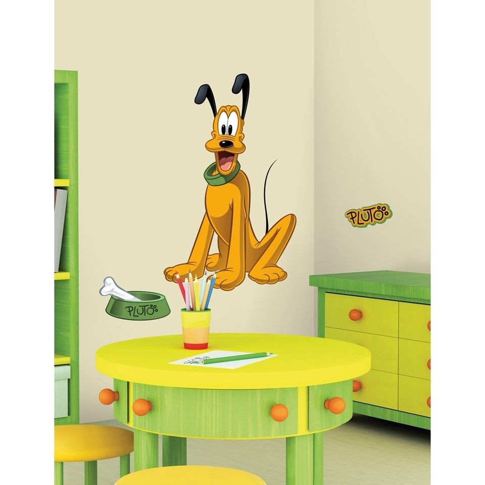 New PLUTO WALL DECAL Disney Stickers Mickey Mouse Decor