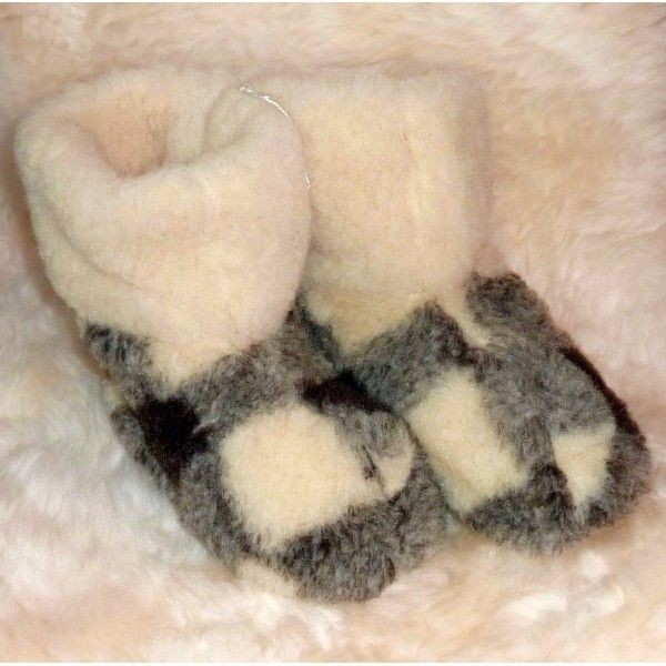     Womens, Mens 100% Pure Sheep Wool MERINO Sheepskin Slipper Boots