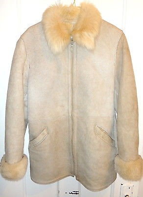 BLUE DUCK 100% GENUINE SHEARLING JACKET, Medium