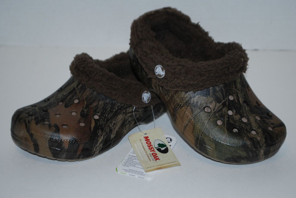 NWT CROCS KIDS MAMMOTH MOSSY OAK BREAK UP 10/11 12/13 1/3 CLOGS winter 